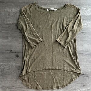Michael Stars Khaki Long Sleeve Top